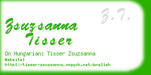 zsuzsanna tisser business card